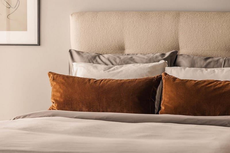 Jenkkisänky Kakichi 120x200 cm Buklee - Beige - Huonekalut - Sänky - Jenkkisängyt