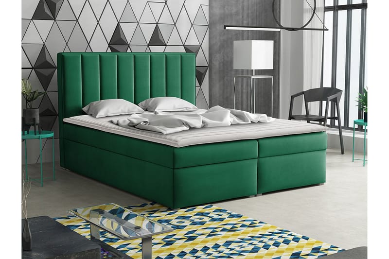 Jenkkisänky Kalliopi 180x200 cm - Vihreä - Huonekalut - Sänky - Jenkkisängyt
