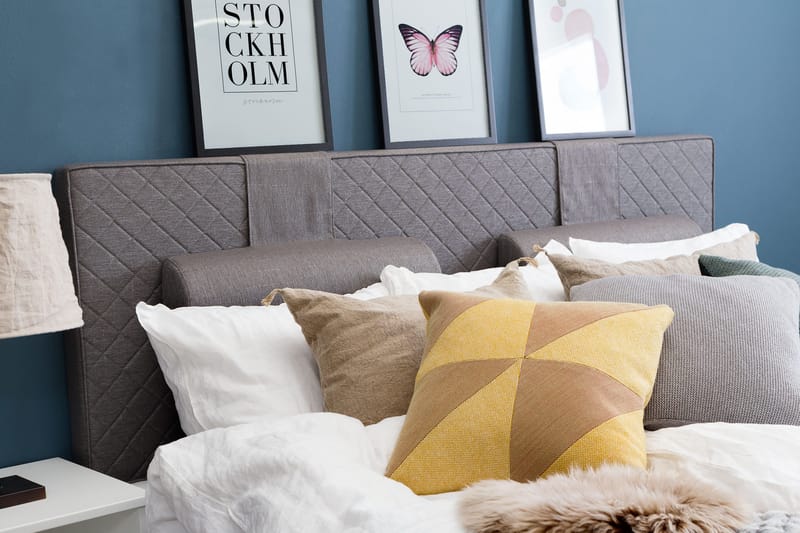 Jenkkisänky Kilmer 210x210 Eri vaihtoehtoja - Harmaa - Huonekalut - Sänky - Parisänky