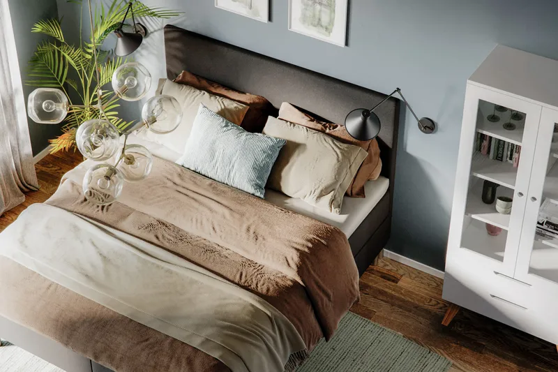 Jenkkisänky Lago 180x200 - Musta - Huonekalut - Sänky - Jenkkisängyt