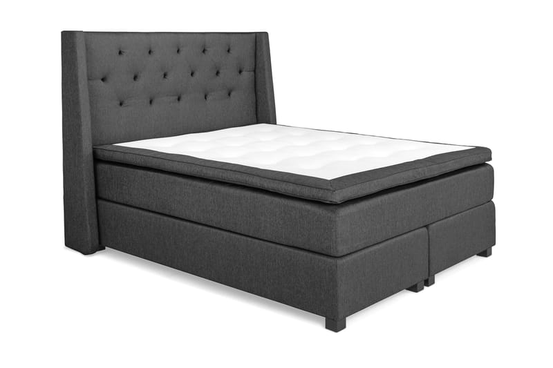 Jenkkisänky Langham 160x200 cm Harmaa - Huonekalut - Sänky - Jenkkisängyt