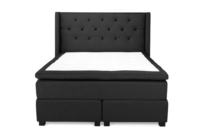 Jenkkisänky Langham 160x200 cm Musta - Huonekalut - Sänky - Jenkkisängyt