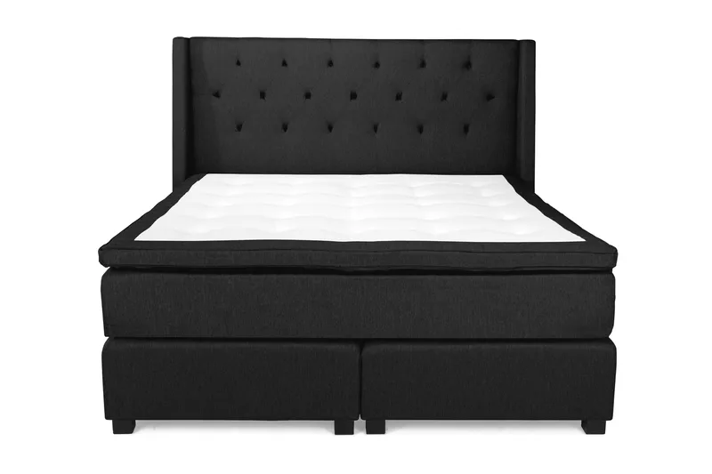 Jenkkisänky Langham 180x200 cm Musta - Huonekalut - Sänky - Jenkkisängyt