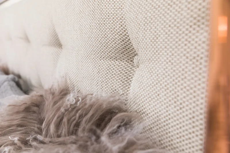 Jenkkisänky Laze Deluxe 160x200 - Beige - Huonekalut - Sänky - Jenkkisängyt