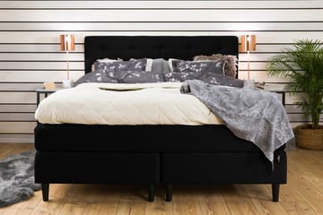 Jenkkisänky Laze Deluxe 160x200 - Musta - Huonekalut - Sänky - Jenkkisängyt