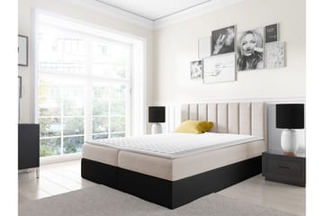 Jenkkisänky Levold 120x200 cm - Beige - Huonekalut - Sänky - Jenkkisängyt