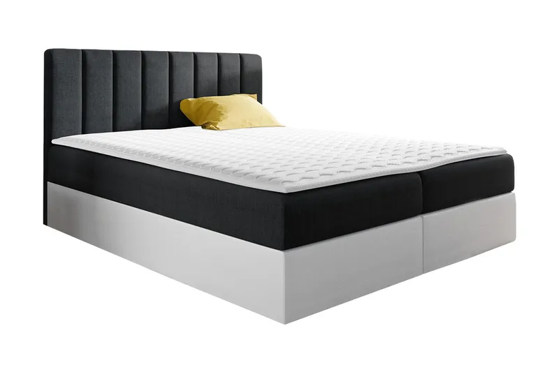 Jenkkisänky Levold 200x200 cm - Musta - Huonekalut - Sänky - Jenkkisängyt