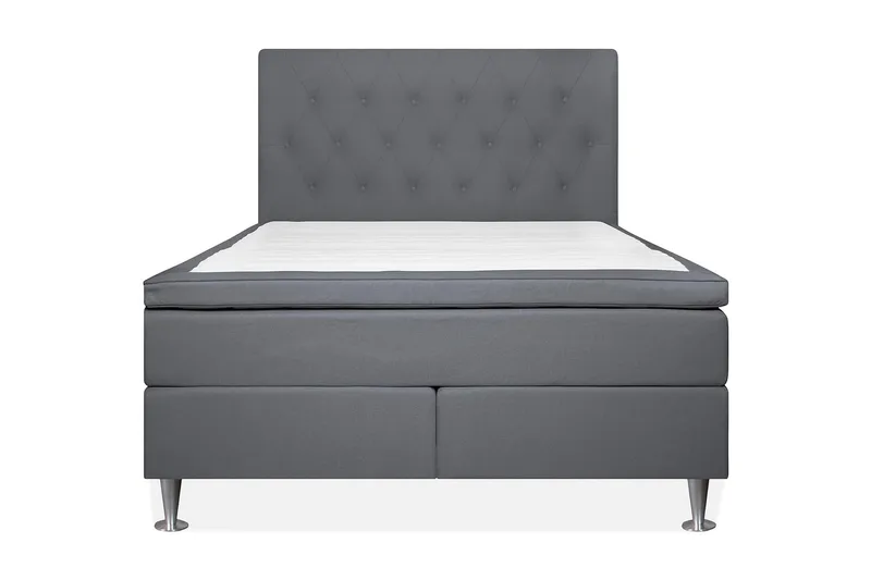 Jenkkisänky Lomben 140x200 Medium/Kova, Harmaa