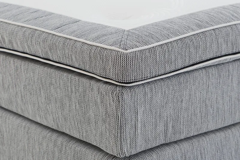 Jenkkisänky Longford 120x200 Kova Polyeetterivaahto - Vaaleanharmaa - Huonekalut - Sänky - Yhden hengen sängyt