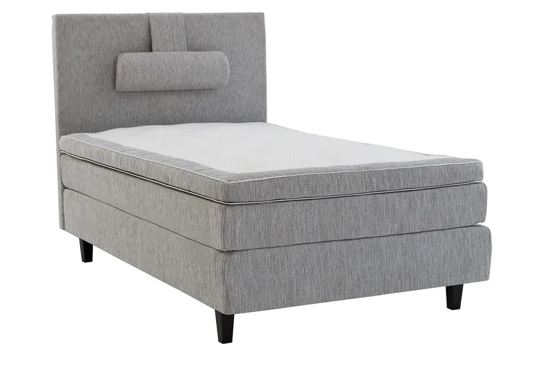 Jenkkisänky Longford 120x200 Kova Polyeetterivaahto - Vaaleanharmaa - Huonekalut - Sänky - Yhden hengen sängyt