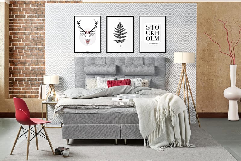 Jenkkisänky Longford 140x200 Kova Polyeetterivaahto - Musta - Huonekalut - Sänky - Parisänky