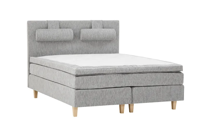 Jenkkisänky Longford 160x200 Kova Polyeetterivaahto, Vaaleanharmaa