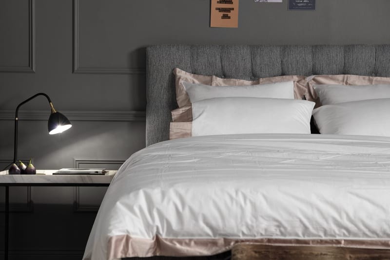 Jenkkisänky Longford 160x200 Kova Polyeetterivaahto - Vaaleanharmaa - Huonekalut - Sänky - Parisänky