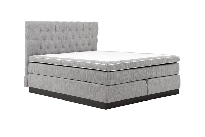 Jenkkisänky Longford 160x200 Kova Polyeetterivaahto - Vaaleanharmaa - Huonekalut - Sänky - Parisänky