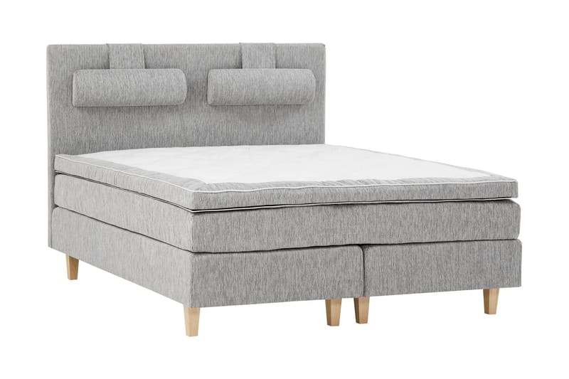 Jenkkisänky Longford 180x200 Kova Polyeetterivaahto - Vaaleanharmaa - Huonekalut - Sänky - Jenkkisängyt