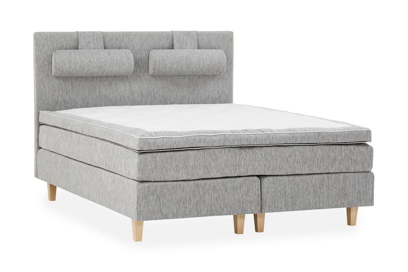 Jenkkisänky Longford 180x200 Kova Polyeetterivaahto - Vaaleanharmaa - Huonekalut - Sänky - Jenkkisängyt