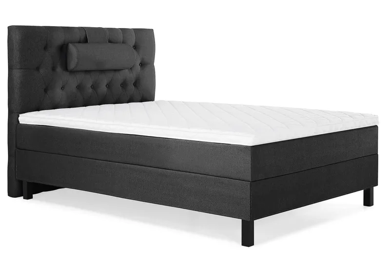 Jenkkisänky Lucky 120x200 Vaahto - Musta/Harmaa - Huonekalut - Sänky - Jenkkisängyt