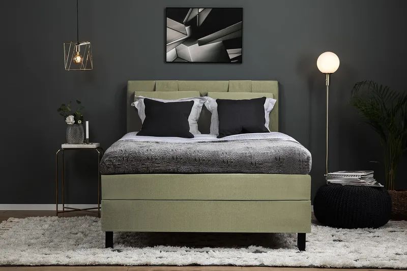 Jenkkisänky Lucky 120x200 Polyeetteri - Vihreä - Huonekalut - Sänky - Jenkkisängyt