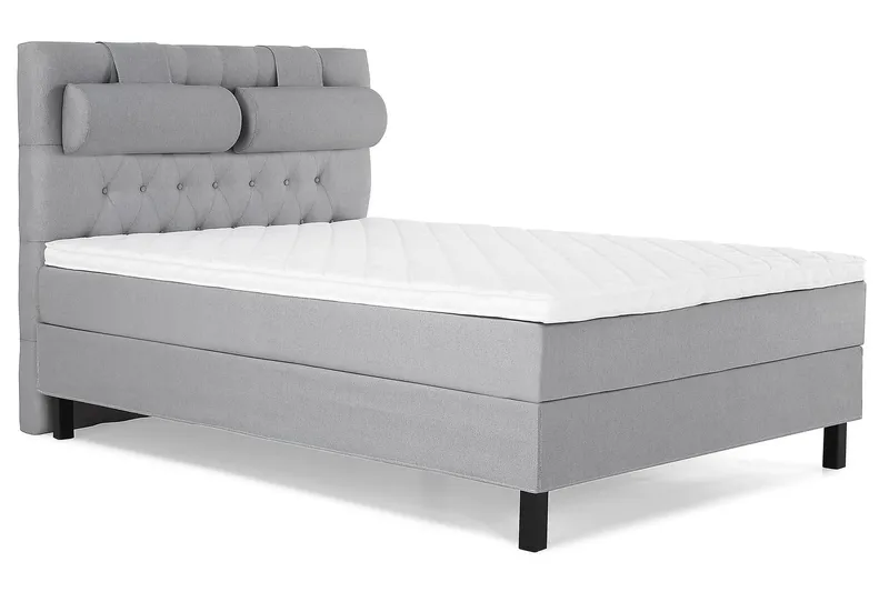 Jenkkisänky Lucky 140x200 cm Vaahto - Vaaleanharmaa - Huonekalut - Sänky - Jenkkisängyt