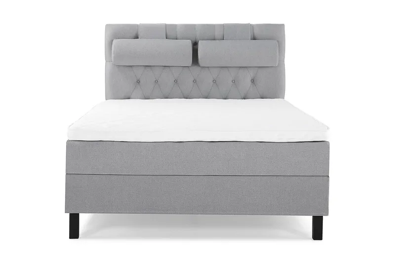 Jenkkisänky Lucky 140x200 cm Vaahto - Vaaleanharmaa - Huonekalut - Sänky - Jenkkisängyt