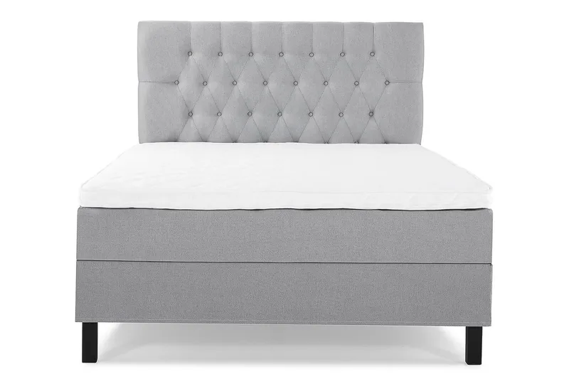 Jenkkisänky Lucky 140x200 cm Vaahto - Vaaleanharmaa - Huonekalut - Sänky - Jenkkisängyt