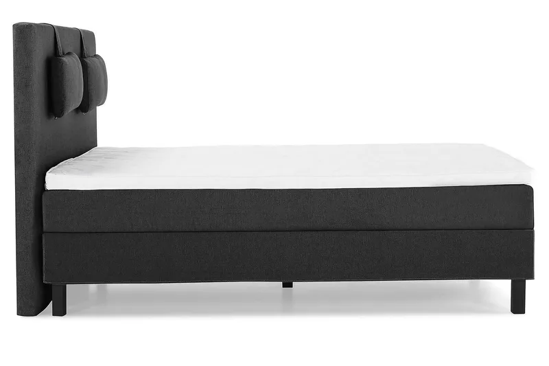 Jenkkisänky Lucky 140x200 Vaahto - Musta/Harmaa - Huonekalut - Sänky - Jenkkisängyt