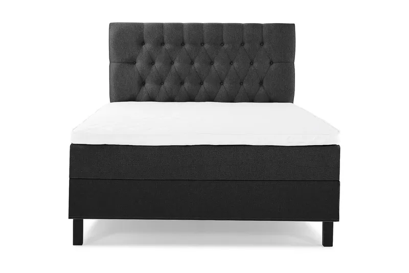 Jenkkisänky Lucky 140x200 Vaahto - Musta/Harmaa - Huonekalut - Sänky - Jenkkisängyt