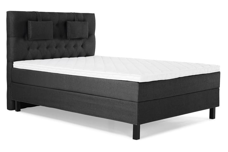 Jenkkisänky Lucky 140x200 Vaahto - Musta/Harmaa - Huonekalut - Sänky - Jenkkisängyt