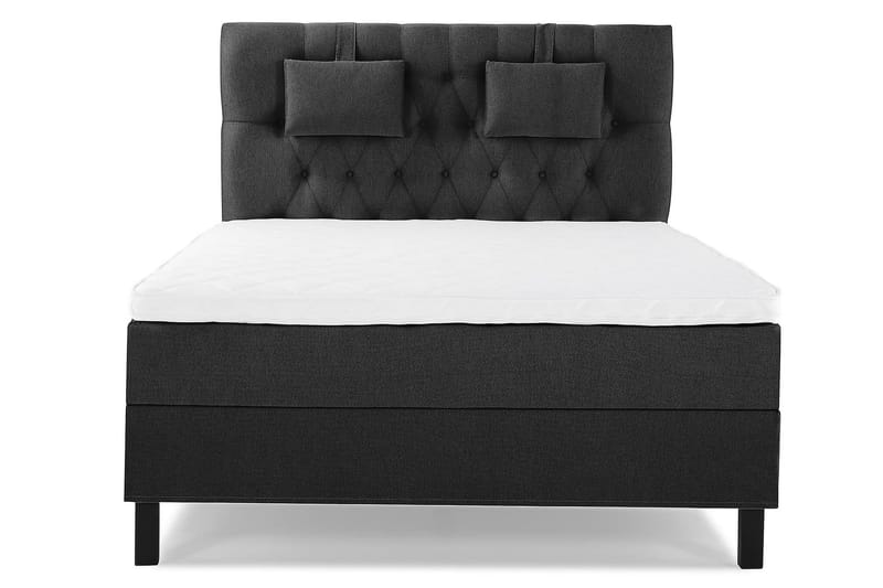 Jenkkisänky Lucky 140x200 Vaahto - Musta/Harmaa - Huonekalut - Sänky - Jenkkisängyt