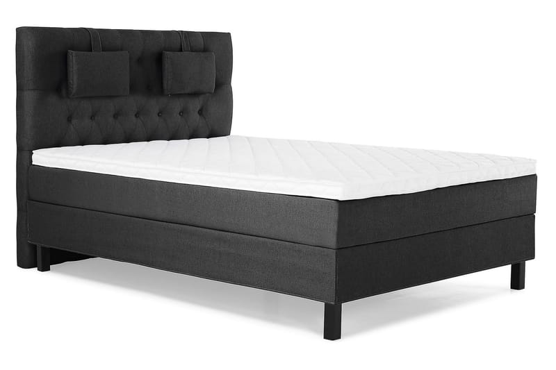 Jenkkisänky Lucky 140x200 Vaahto - Musta/Harmaa - Huonekalut - Sänky - Jenkkisängyt