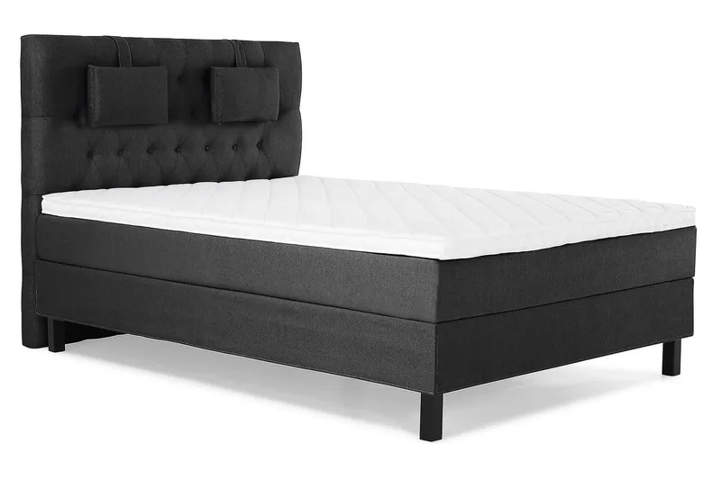 Jenkkisänky Lucky 140x200 Vaahto - Musta/Harmaa - Huonekalut - Sänky - Jenkkisängyt