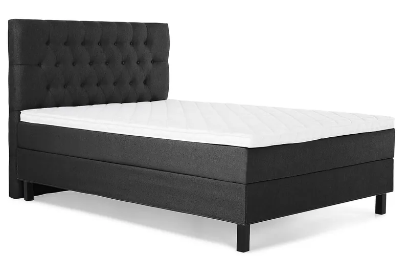 Jenkkisänky Lucky 140x200 Vaahto - Musta/Harmaa - Huonekalut - Sänky - Jenkkisängyt