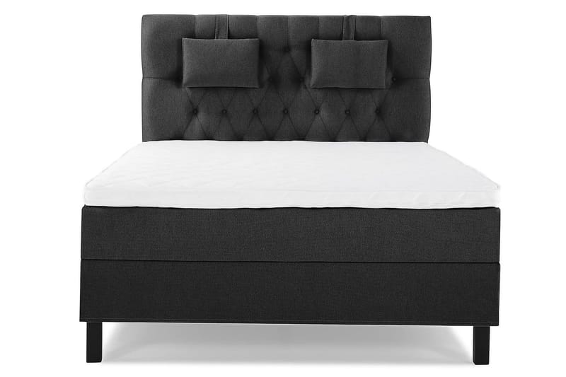 Jenkkisänky Lucky 140x200 Vaahto - Musta/Harmaa - Huonekalut - Sänky - Jenkkisängyt