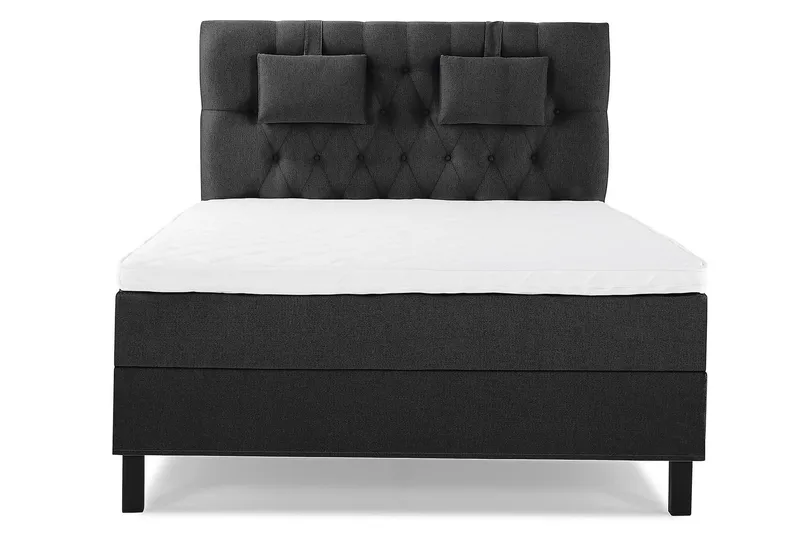 Jenkkisänky Lucky 140x200 Vaahto - Musta/Harmaa - Huonekalut - Sänky - Jenkkisängyt