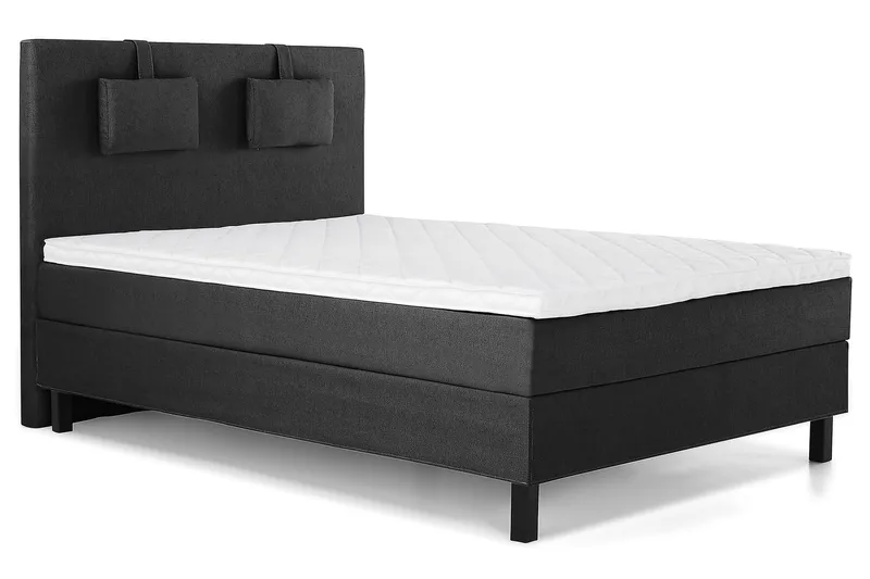 Jenkkisänky Lucky 140x200 Vaahto - Musta/Harmaa - Huonekalut - Sänky - Jenkkisängyt