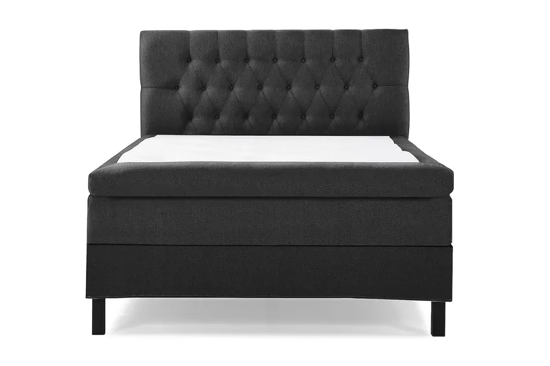 Jenkkisänky Lucky 140x200 Polyeetteri - Musta/Harmaa - Huonekalut - Sänky - Jenkkisängyt