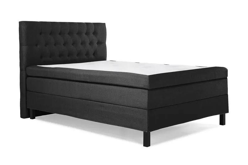 Jenkkisänky Lucky 140x200 Polyeetteri - Musta/Harmaa - Huonekalut - Sänky - Jenkkisängyt