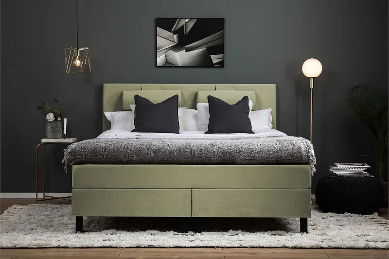 Jenkkisänky Lucky 150x200 Vaahto - Vihreä - Huonekalut - Sänky - Jenkkisängyt