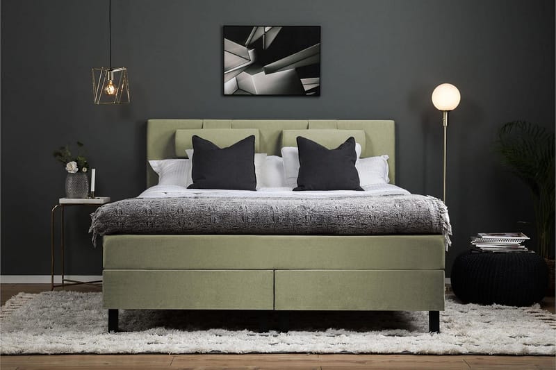 Jenkkisänky Lucky 150x200 Vaahto - Vihreä - Huonekalut - Sänky - Jenkkisängyt