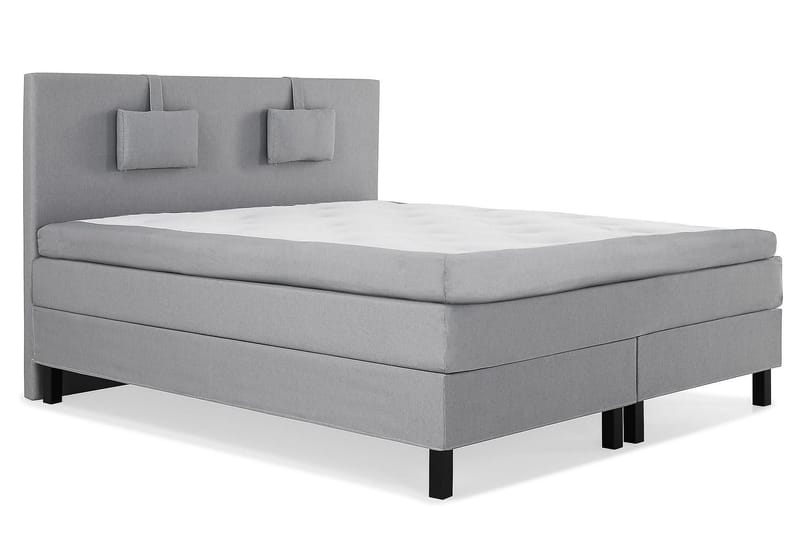 Jenkkisänky Lucky 150x200 Polyeetteri - Vaaleanharmaa - Huonekalut - Sänky - Jenkkisängyt