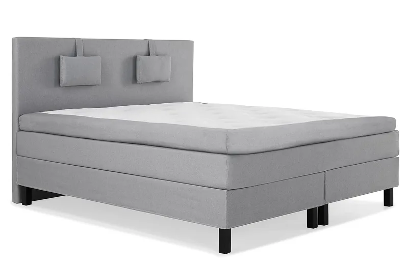 Jenkkisänky Lucky 150x200 Polyeetteri - Vaaleanharmaa - Huonekalut - Sänky - Jenkkisängyt