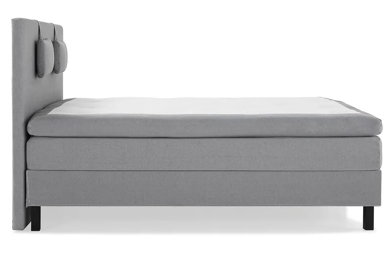 Jenkkisänky Lucky 150x200 Polyeetteri - Vaaleanharmaa - Huonekalut - Sänky - Jenkkisängyt