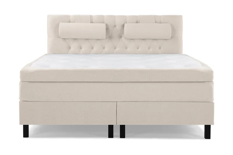 Jenkkisänky Lucky 160x200 Lateksi - Beige - Huonekalut - Sänky - Jenkkisängyt