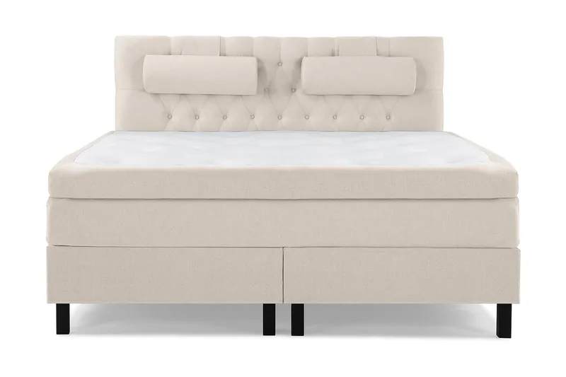 Jenkkisänky Lucky 160x200 Lateksi - Beige - Huonekalut - Sänky - Jenkkisängyt