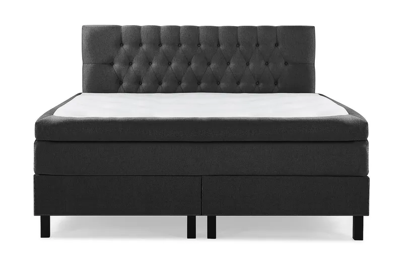 Jenkkisänky Lucky 160x200 Lateksi - Musta/Harmaa - Huonekalut - Sänky - Jenkkisängyt