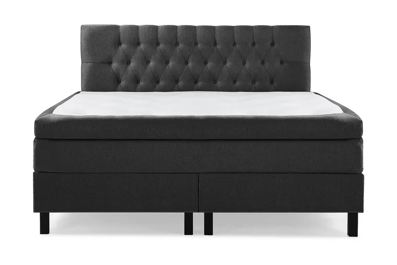 Jenkkisänky Lucky 160x200 Lateksi - Musta/Harmaa - Huonekalut - Sänky - Jenkkisängyt