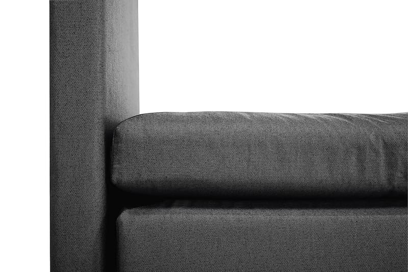 Jenkkisänky Lucky 160x200 Memory Keinonahka/Kangas - Musta/Harmaa - Huonekalut - Sänky - Jenkkisängyt