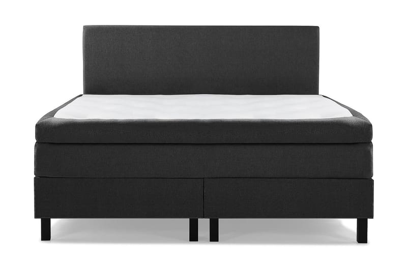 Jenkkisänky Lucky 160x200 Memory Keinonahka/Kangas - Musta/Harmaa - Huonekalut - Sänky - Jenkkisängyt
