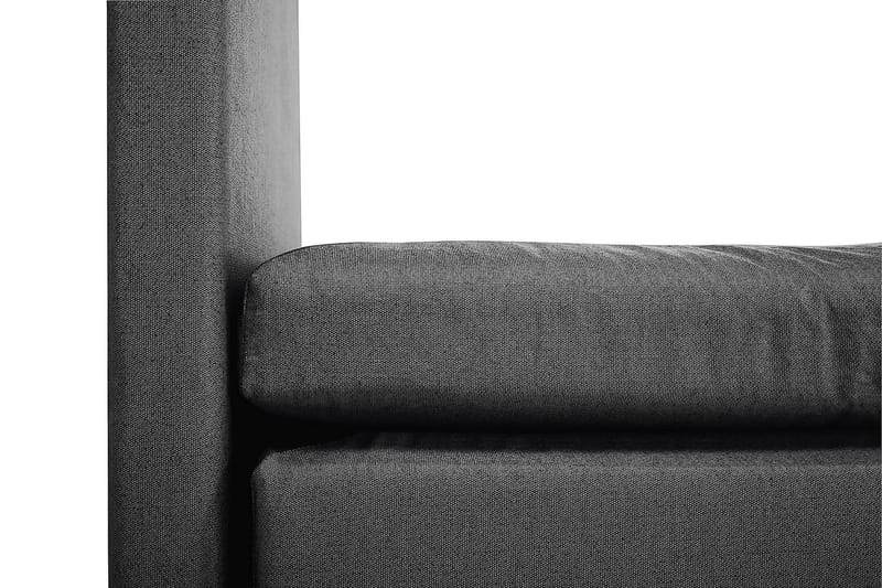 Jenkkisänky Lucky 160x200 Memory Keinonahka/Kangas - Musta/Harmaa - Huonekalut - Sänky - Jenkkisängyt