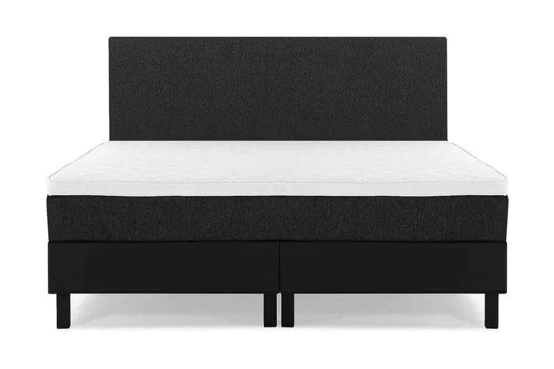Jenkkisänky Lucky 160x200 Vaahto Keinonahka/Kangas - Musta/Harmaa - Huonekalut - Sänky - Jenkkisängyt